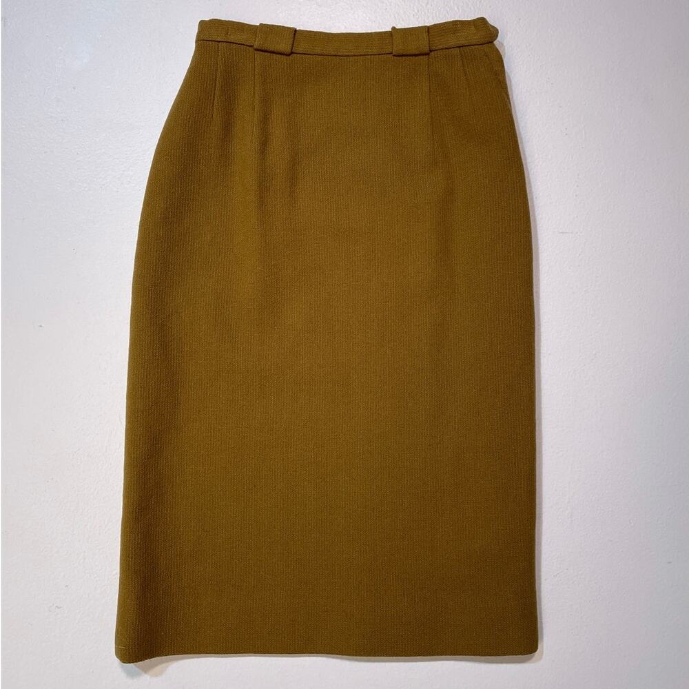 Vintage 1960's PENDLETON Wool Pencil Skirt / Sz 8 / Midi Retro Dark Academia